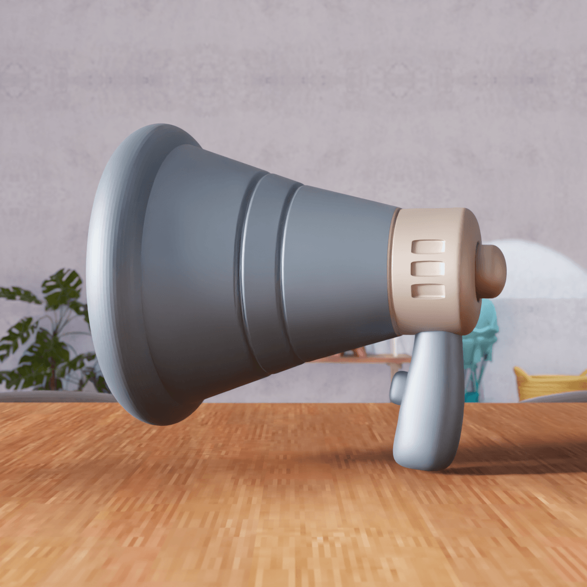 Tactical Megaphone - High Fidelity Desktop Accessory 3d model