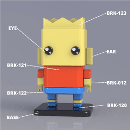 BART SIMPSON FAMILY CHARACTERS 3d model