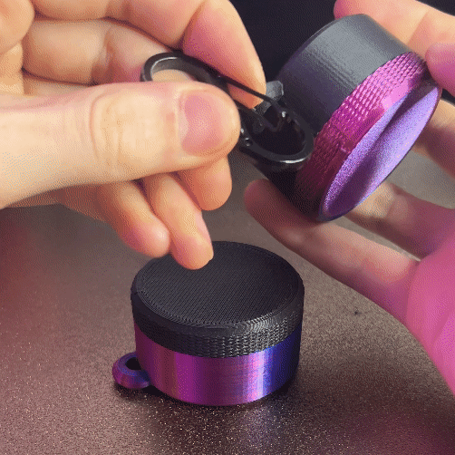 Threaded Container (Knurled Cap) 3d model