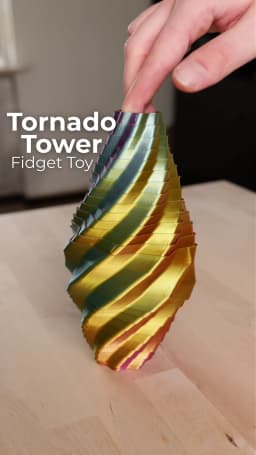Tornado Tower Fidget Toy 3d model