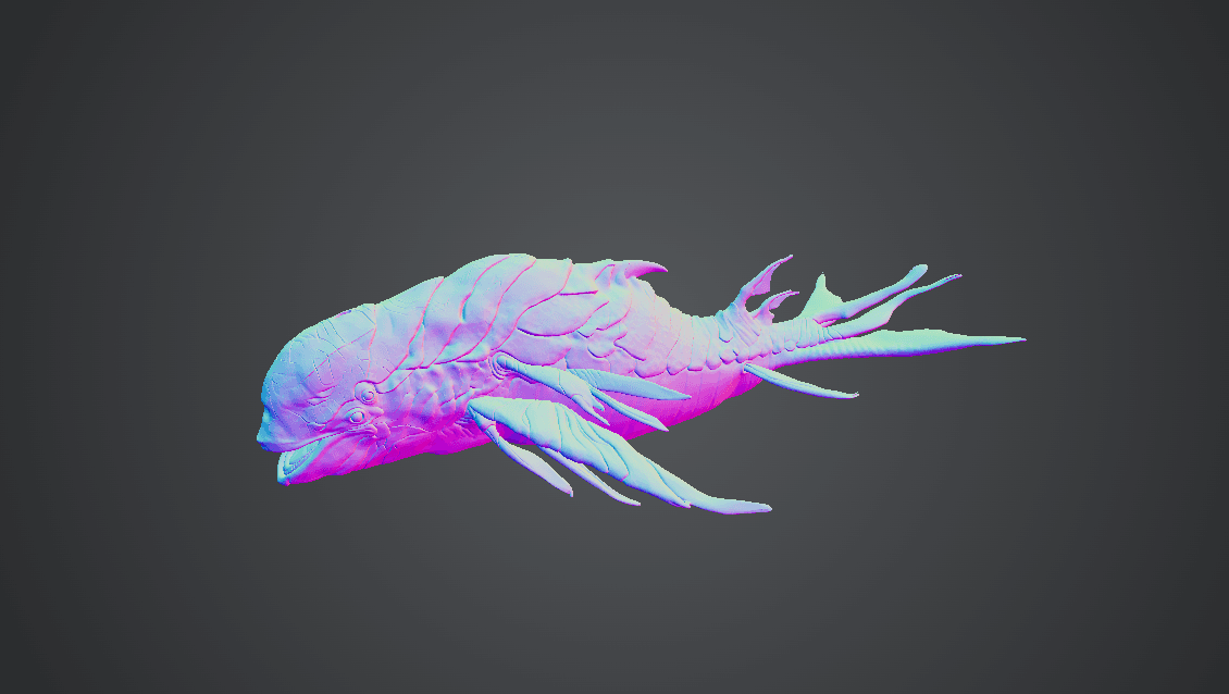 SPACE DOLPHIN 3d model