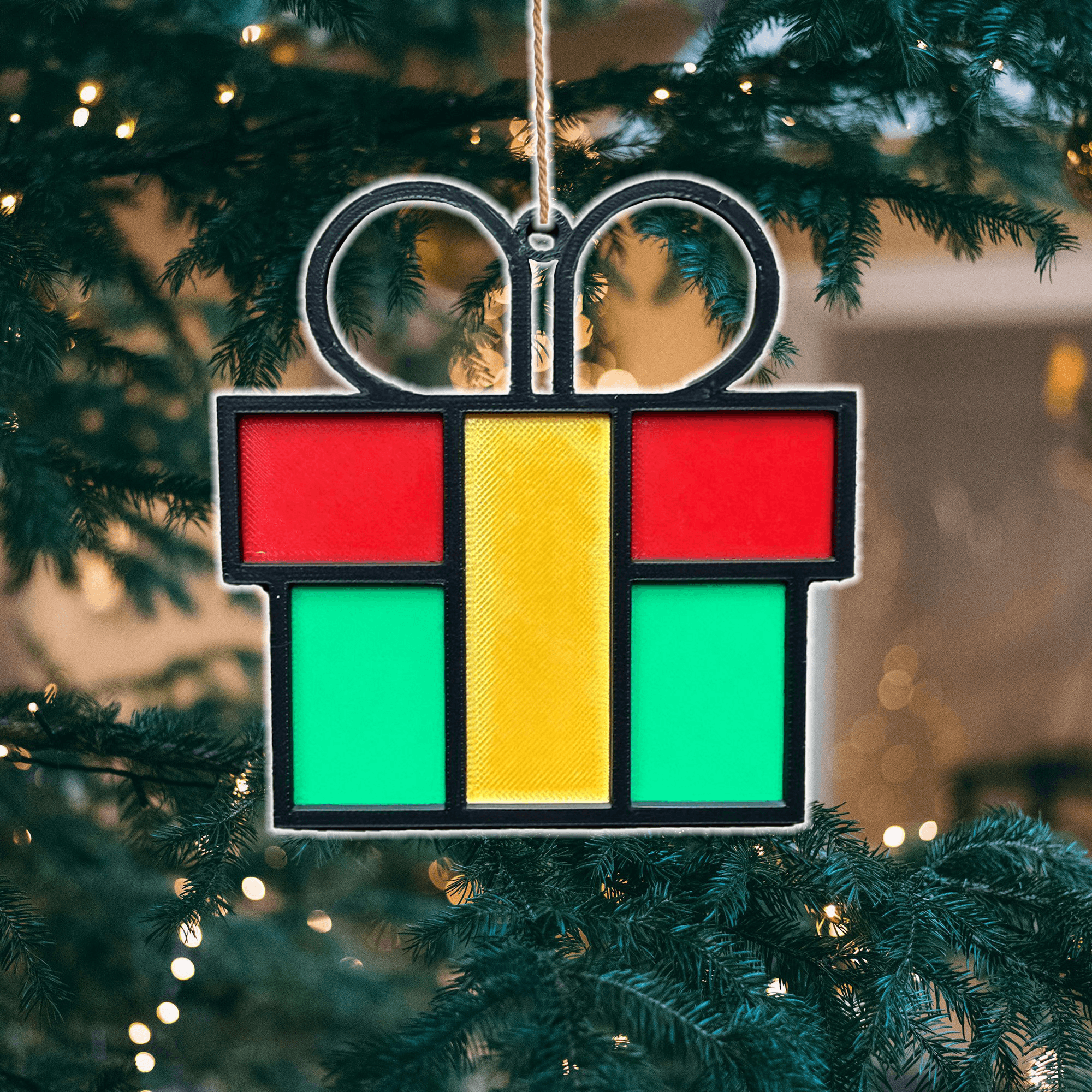 Christmas Present Tree Ornament 3d model