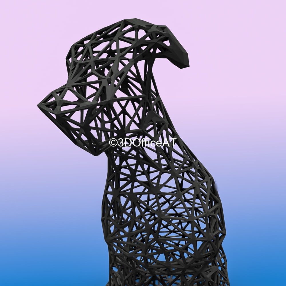 Pitbull WireArt 3d model