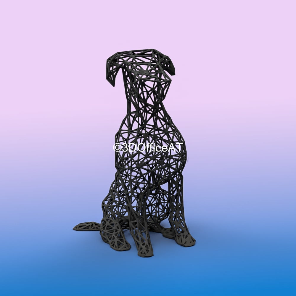 Pitbull WireArt 3d model