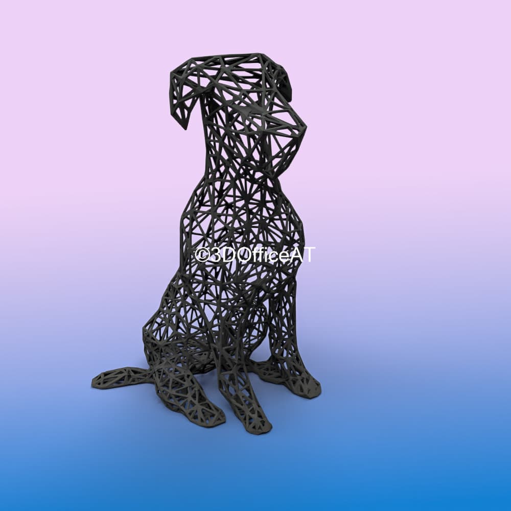 Pitbull WireArt 3d model