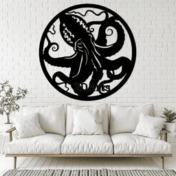 Octopus 2D Wall Art/Window Art 3d model