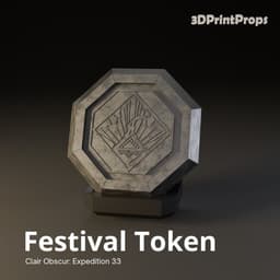 Festival Token from Expedition 33 3d model