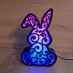 BUNNY RABBIT LED LAMP 3d model