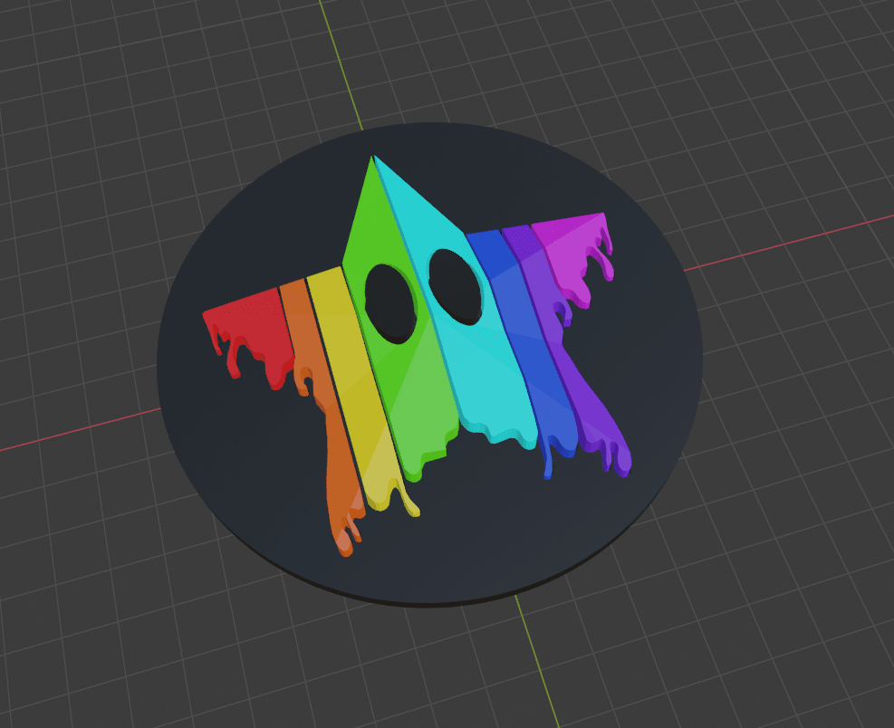 SimpleFlips Drippy Star Disc Display 3d model