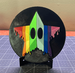 SimpleFlips Drippy Star Disc Display 3d model