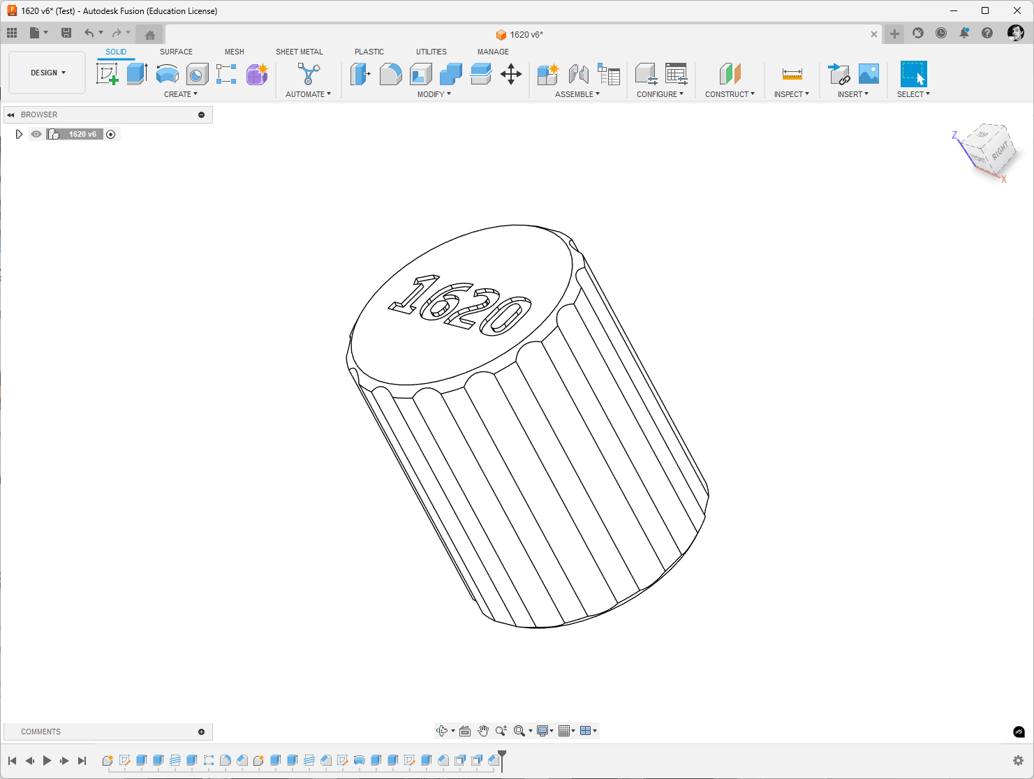Yet another CR1620 container 3d model