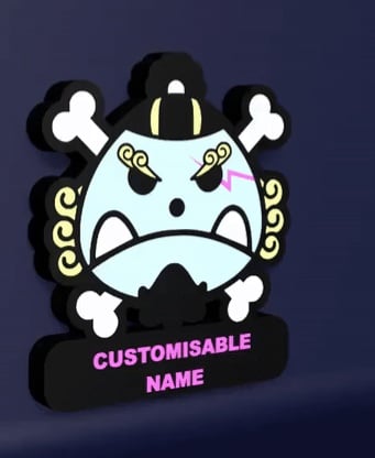 Jinbe Skull - LED Strip compatible 3d model