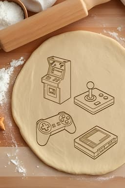 Gamer Cookie Cutter, Biscuit Cutter 3d model