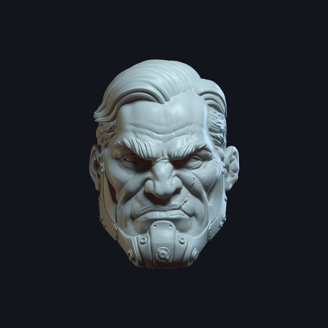 Dex v13 Action Figure Head 3d model