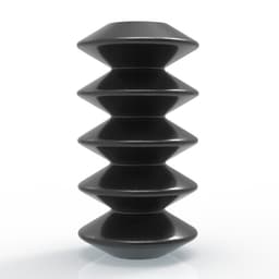 STACKED DISC VASE 3d model