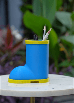 Gumboot Pen Stand/Vase 3d model