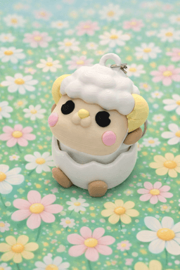 Hatching Little Sheep Easter Clicker (Multicolor) 3d model