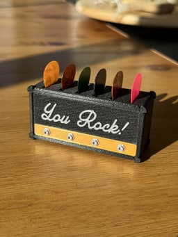 Jack guitar pick holder 3d model