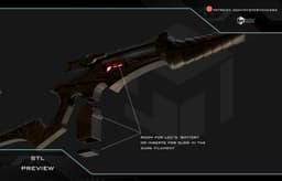 Predator badlands rifle 3d model