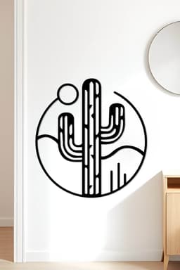 Cactus Wall Art, Wall Decor, Home Decor 3d model