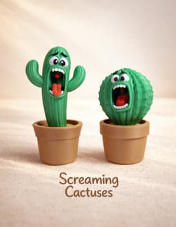 Screaming Cactuses - Part I 3d model