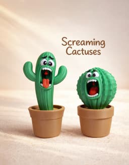 Screaming Cactuses - Part I 3d model
