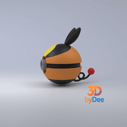 Tepig Pokeball 3d model