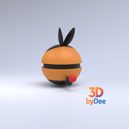 Tepig Pokeball 3d model