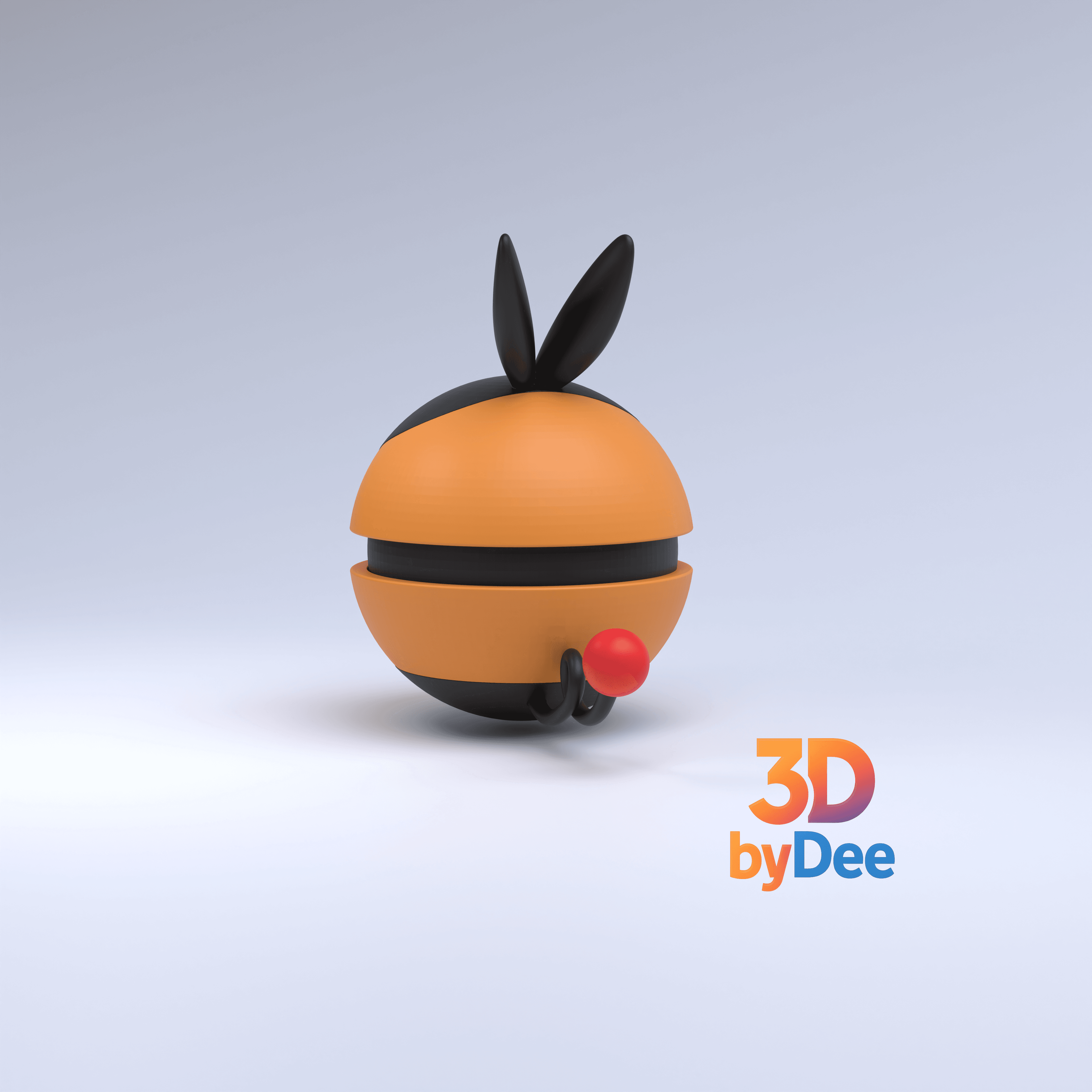 Tepig Pokeball 3d model