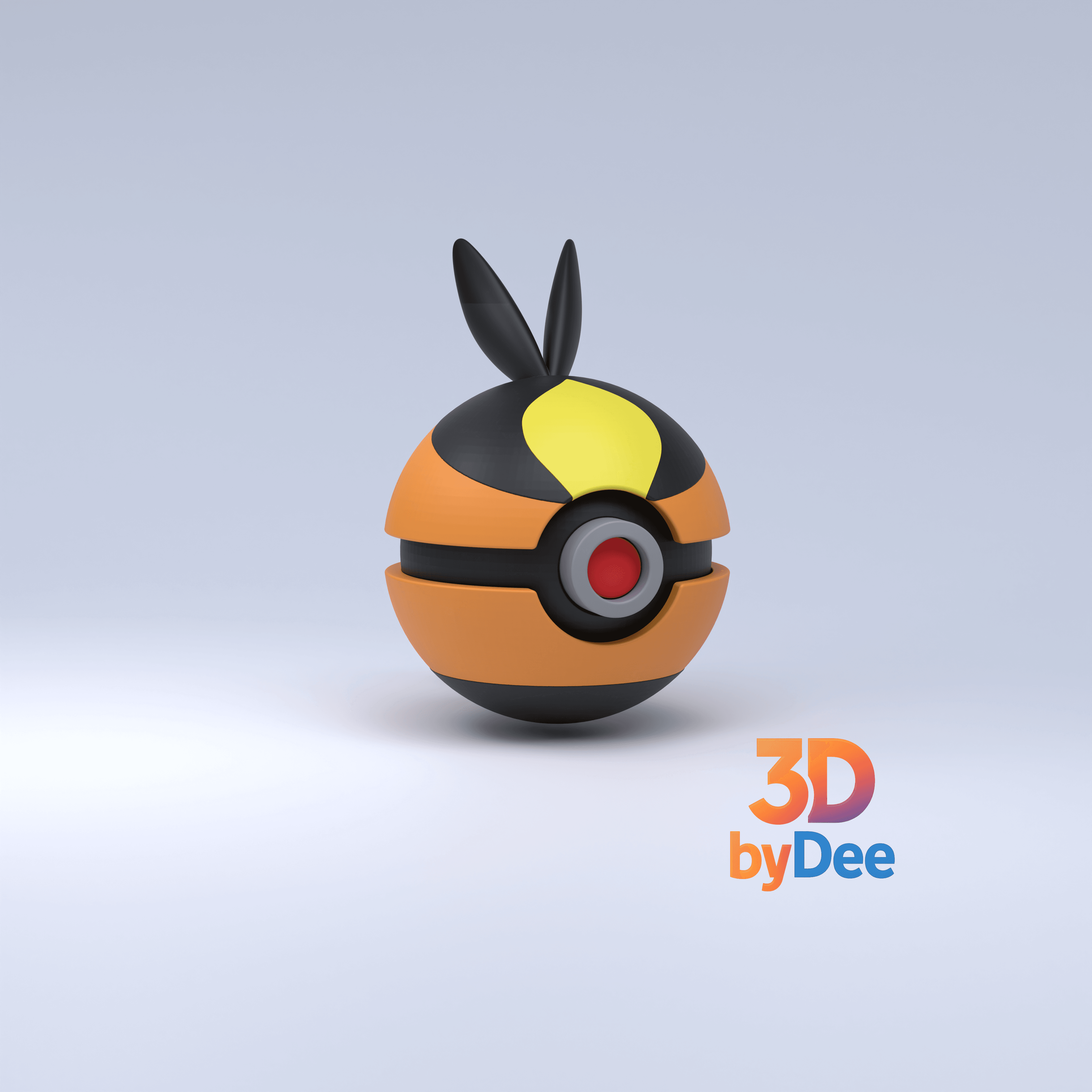 Tepig Pokeball 3d model