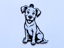 Dog keychain 17 3d model