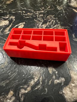 Gridfinity razor scraper holder 3d model