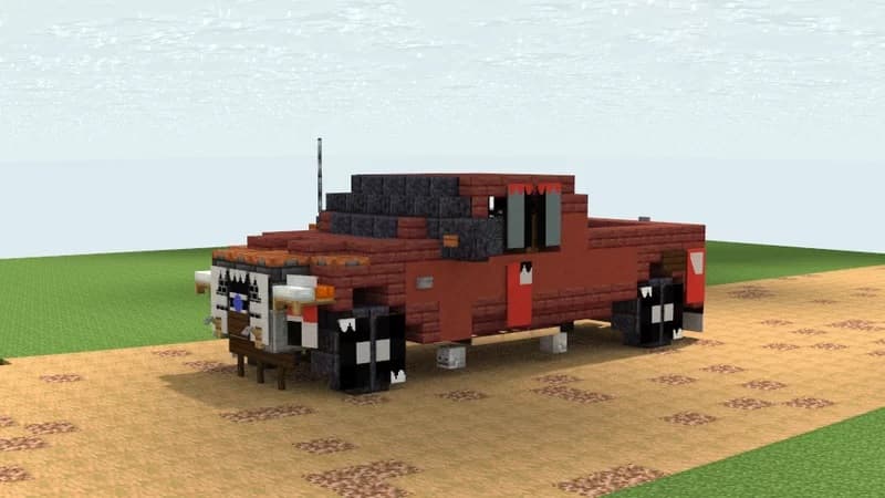 Minecraft Ford F150 3d model