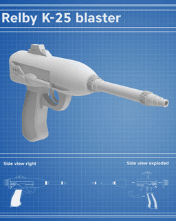 Relby K-25 Blaster - Star Wars 3d model