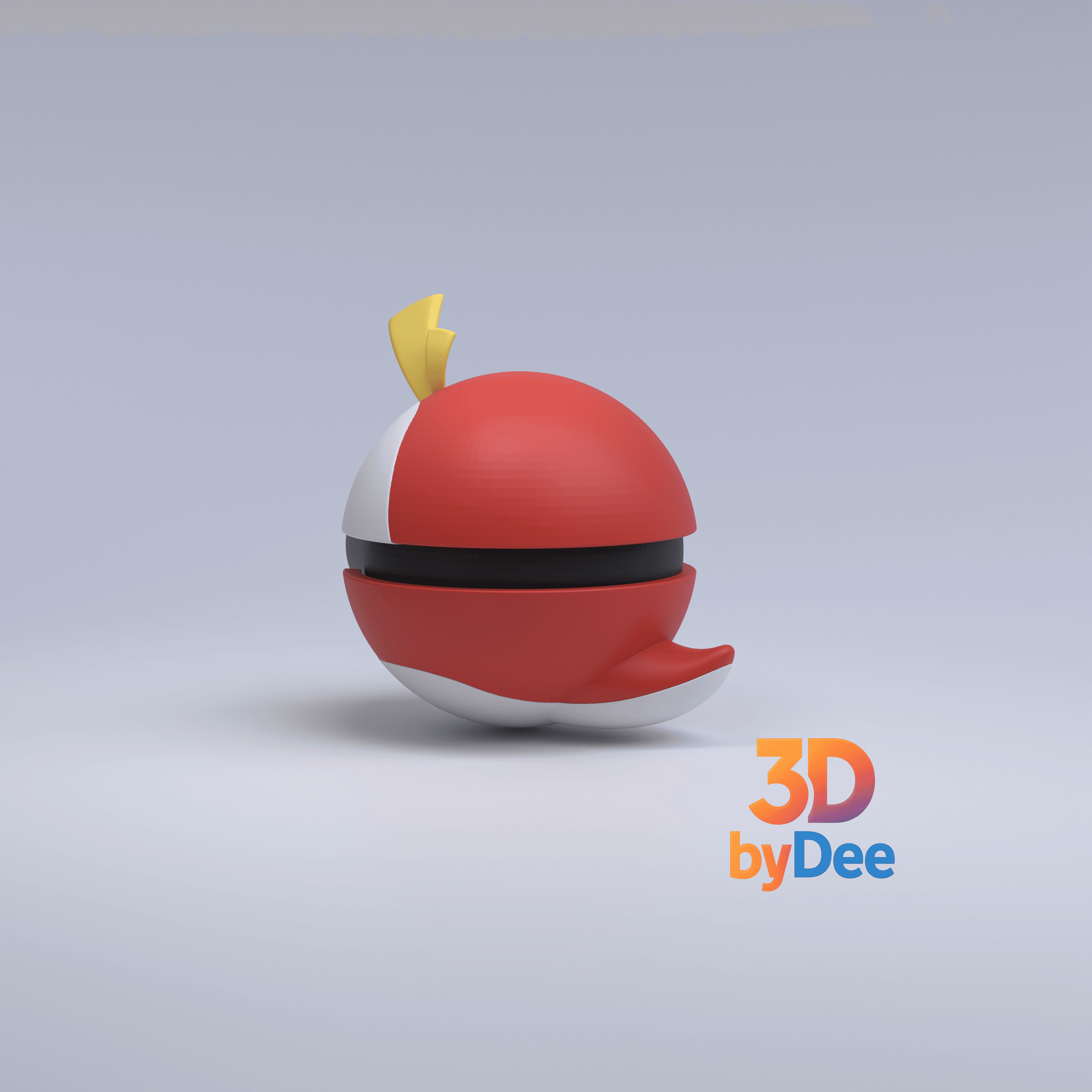 Fuecoco Pokebal 3d model