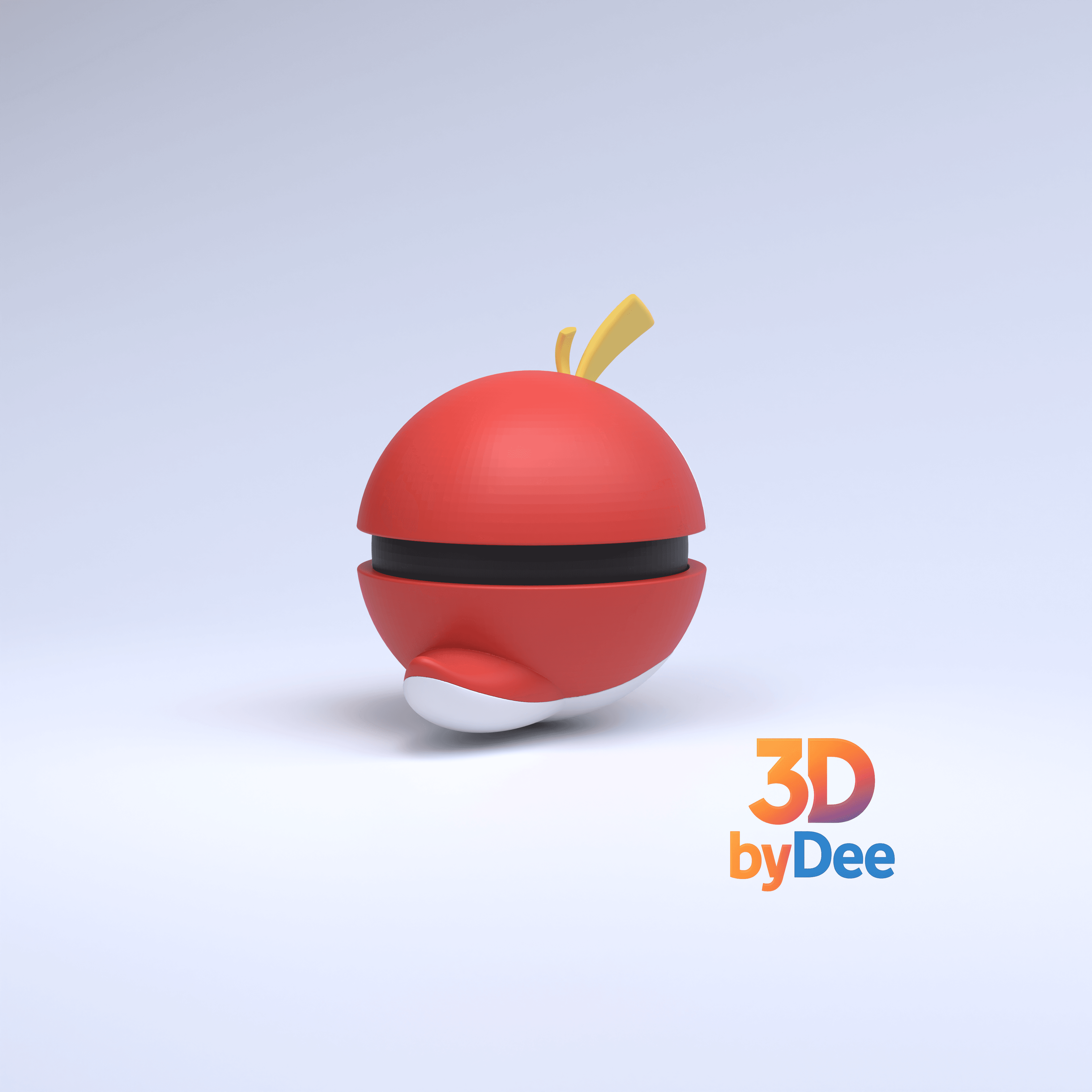 Fuecoco Pokebal 3d model