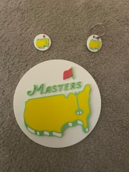 The Masters Plaque,Keyring, Ball marker.3mf 3d model