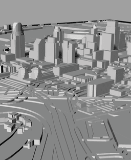 CINCINNATI, Skyline, 3D map 3d model