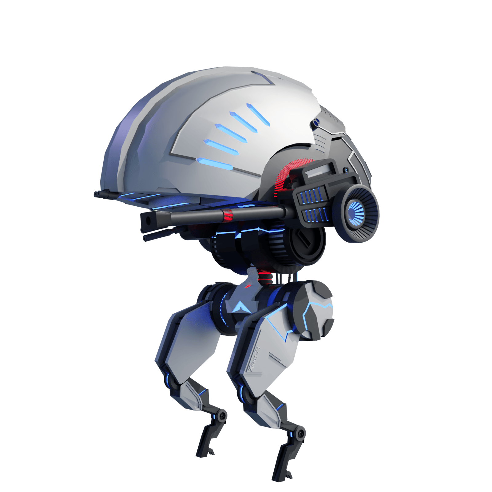 Futuristic Combat Robot.blend 3d model