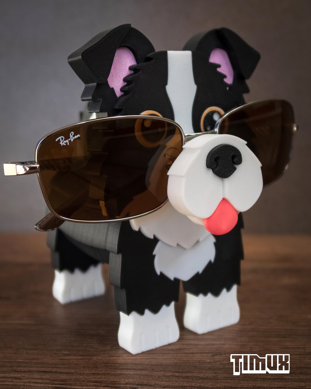 BORDER COLLIE GLASSES HOLDER 3d model