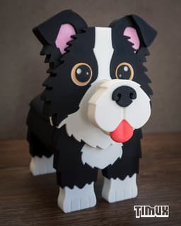 BORDER COLLIE GLASSES HOLDER 3d model