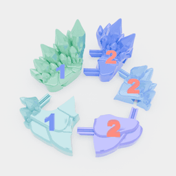 Crystal Dragon Stand 3d model