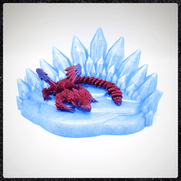 Crystal Dragon Stand 3d model