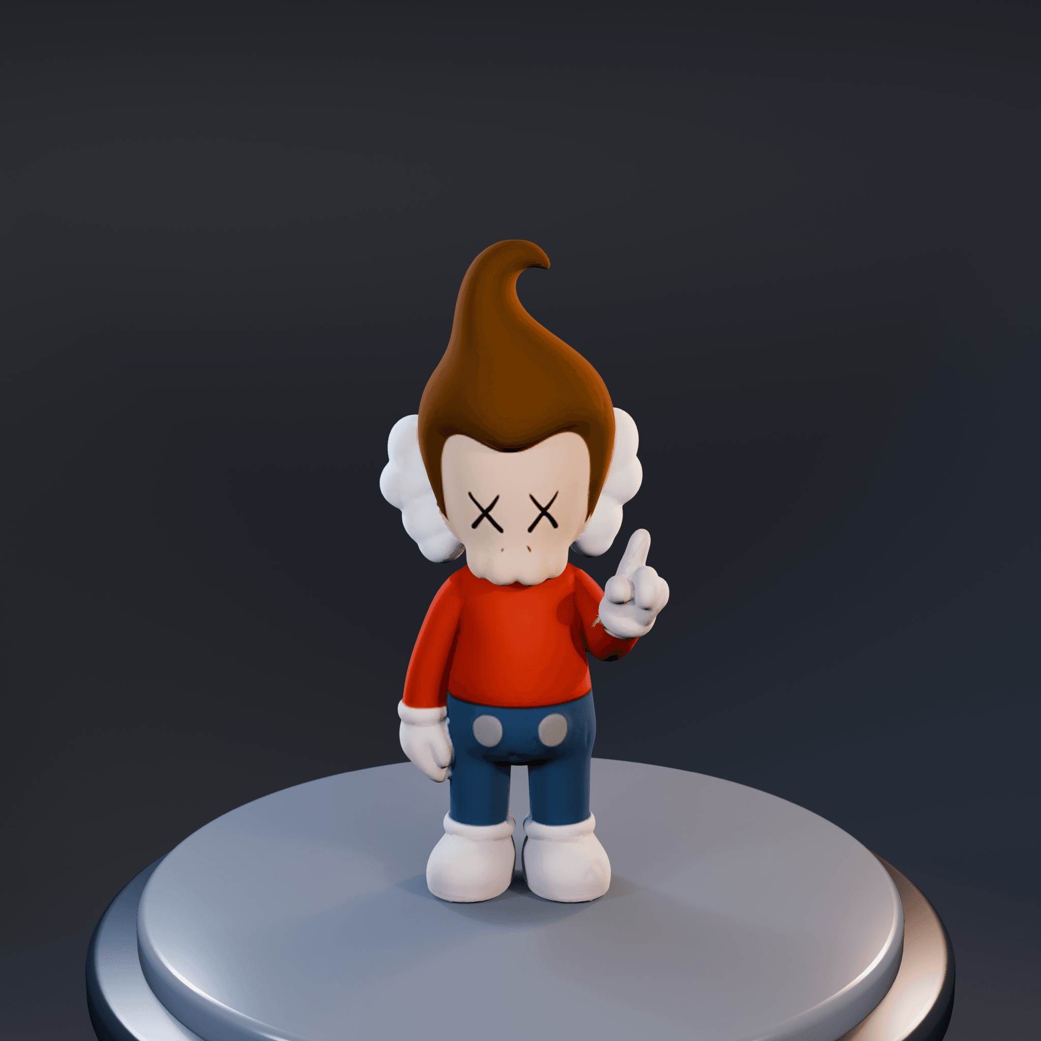 Jimmy Nuetron Kaws 3d model