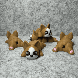 Smooshy Face Dog flexi 3d model