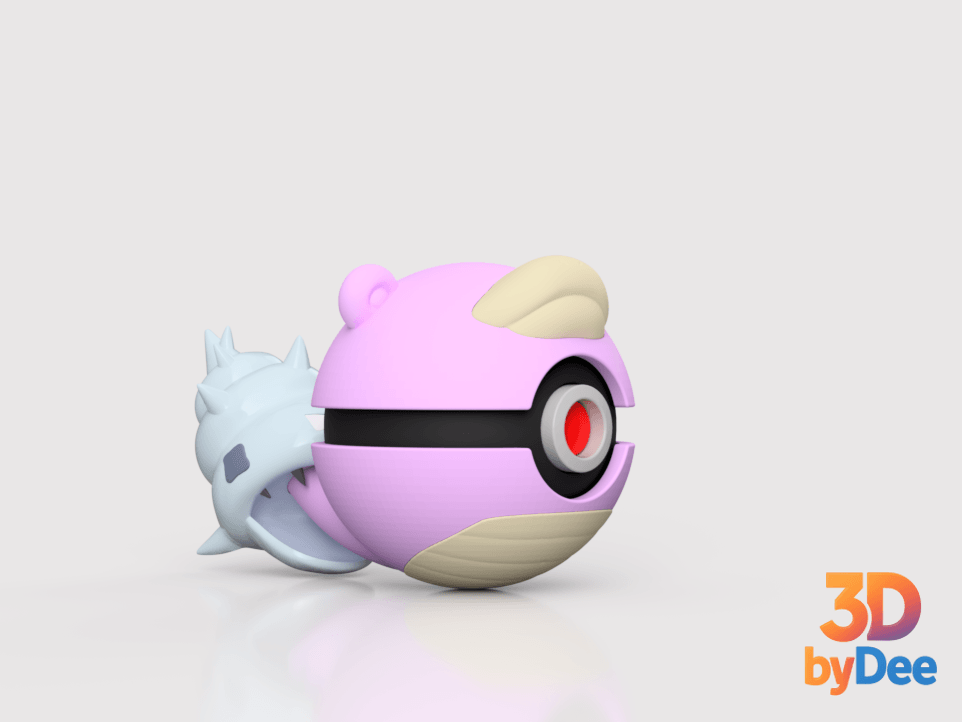 Slowbro Poke Ball 3d model