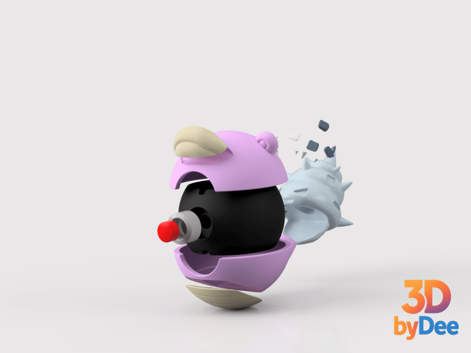 Slowbro Poke Ball 3d model