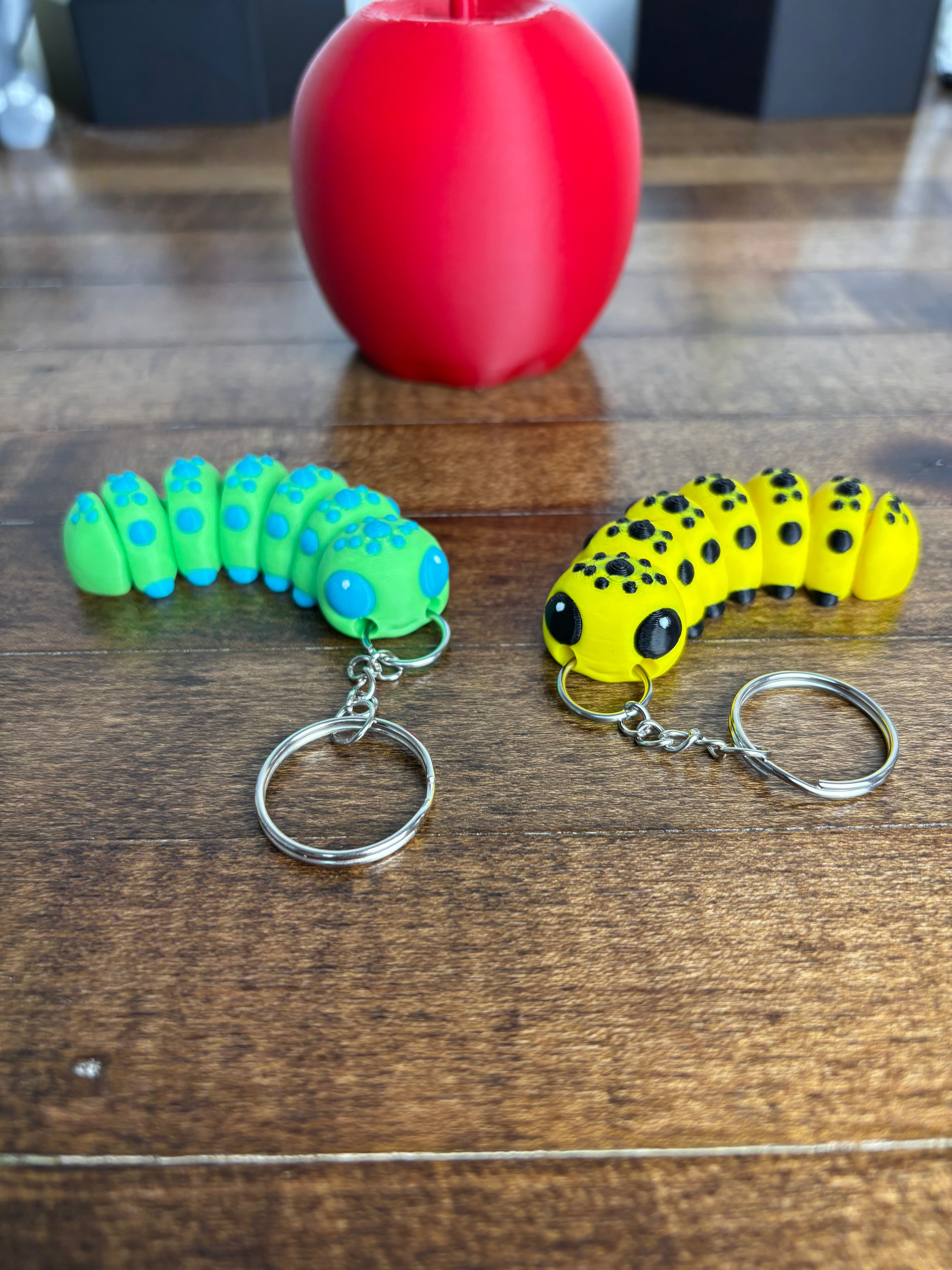 Caterpillar Fidget Keychain 3d model