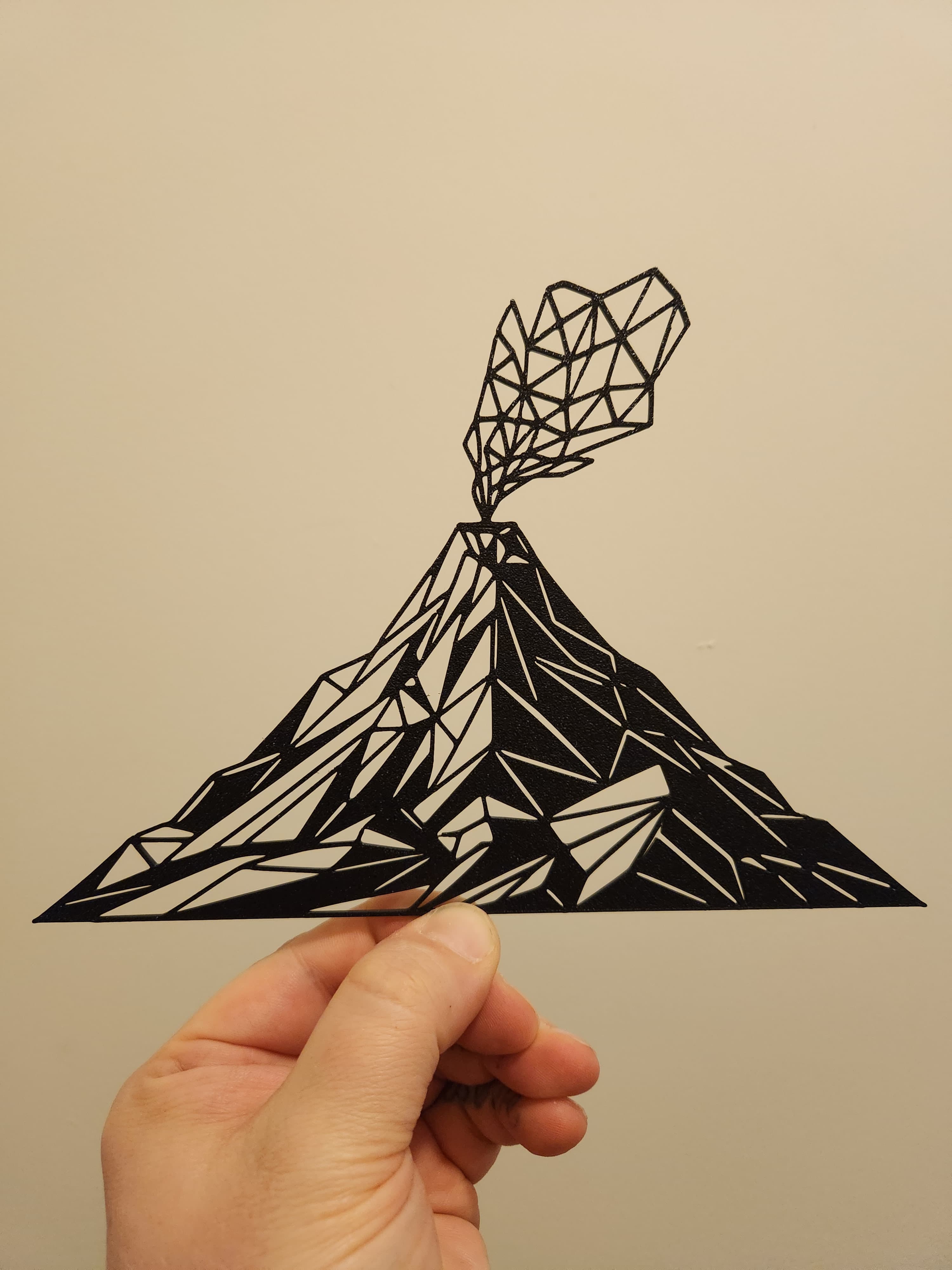 Low Poly Volcano 3d model