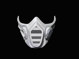 Mortal Kombat Inspired Scorpion Face Mask 3d model